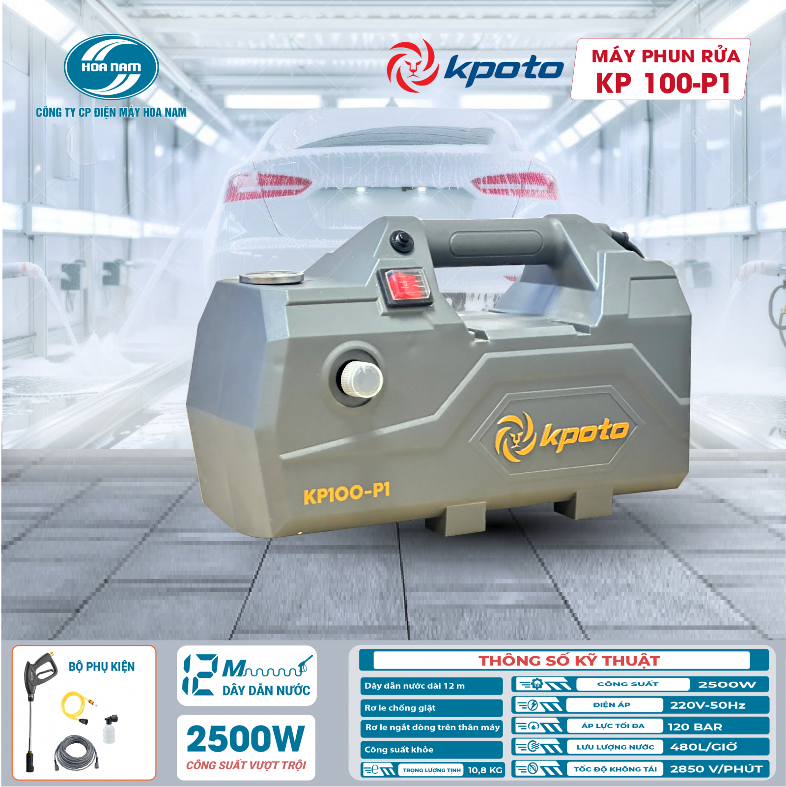 Máy phun rửa KP 100-P1