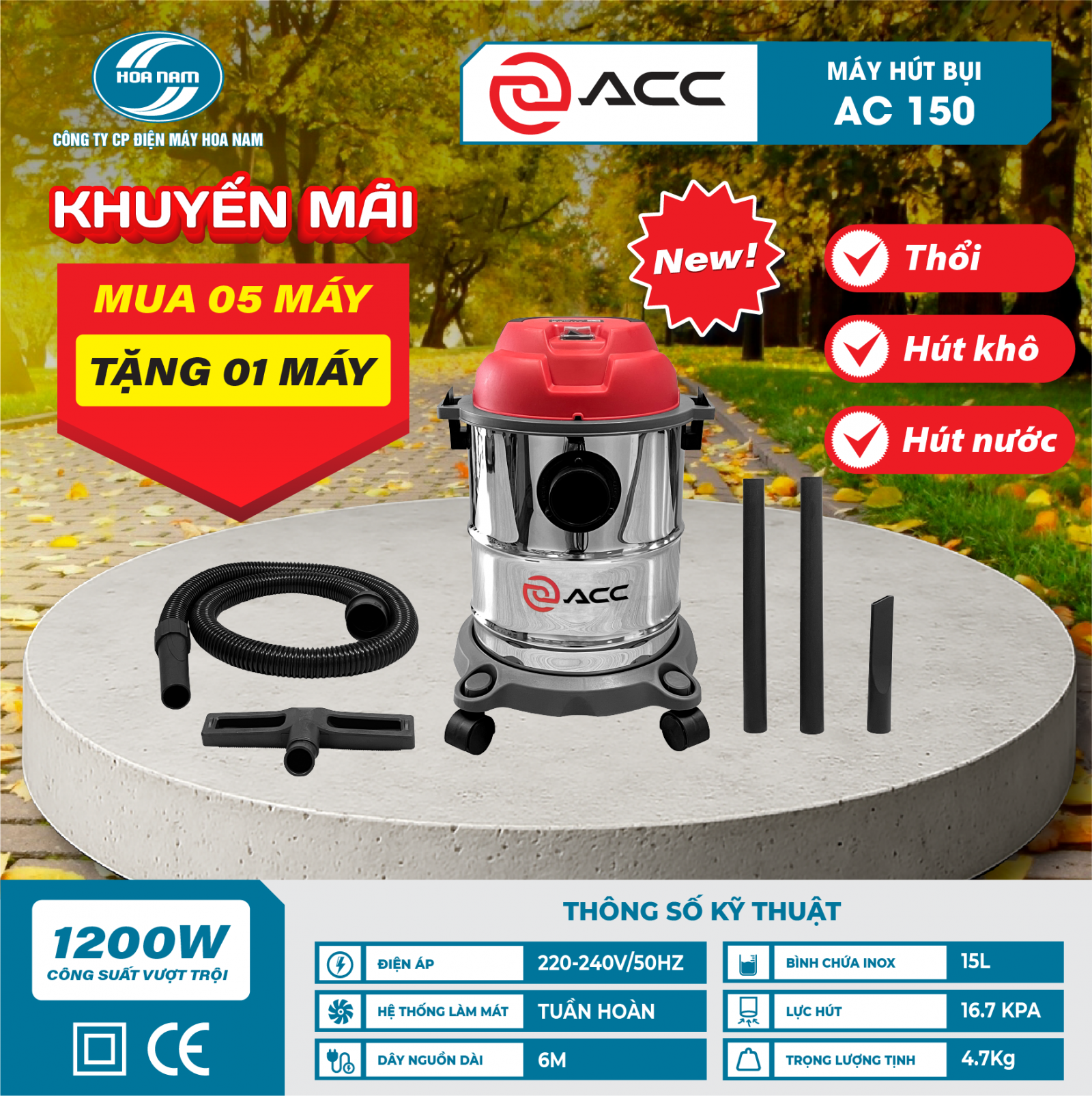 máy hút bụi ACC AC150