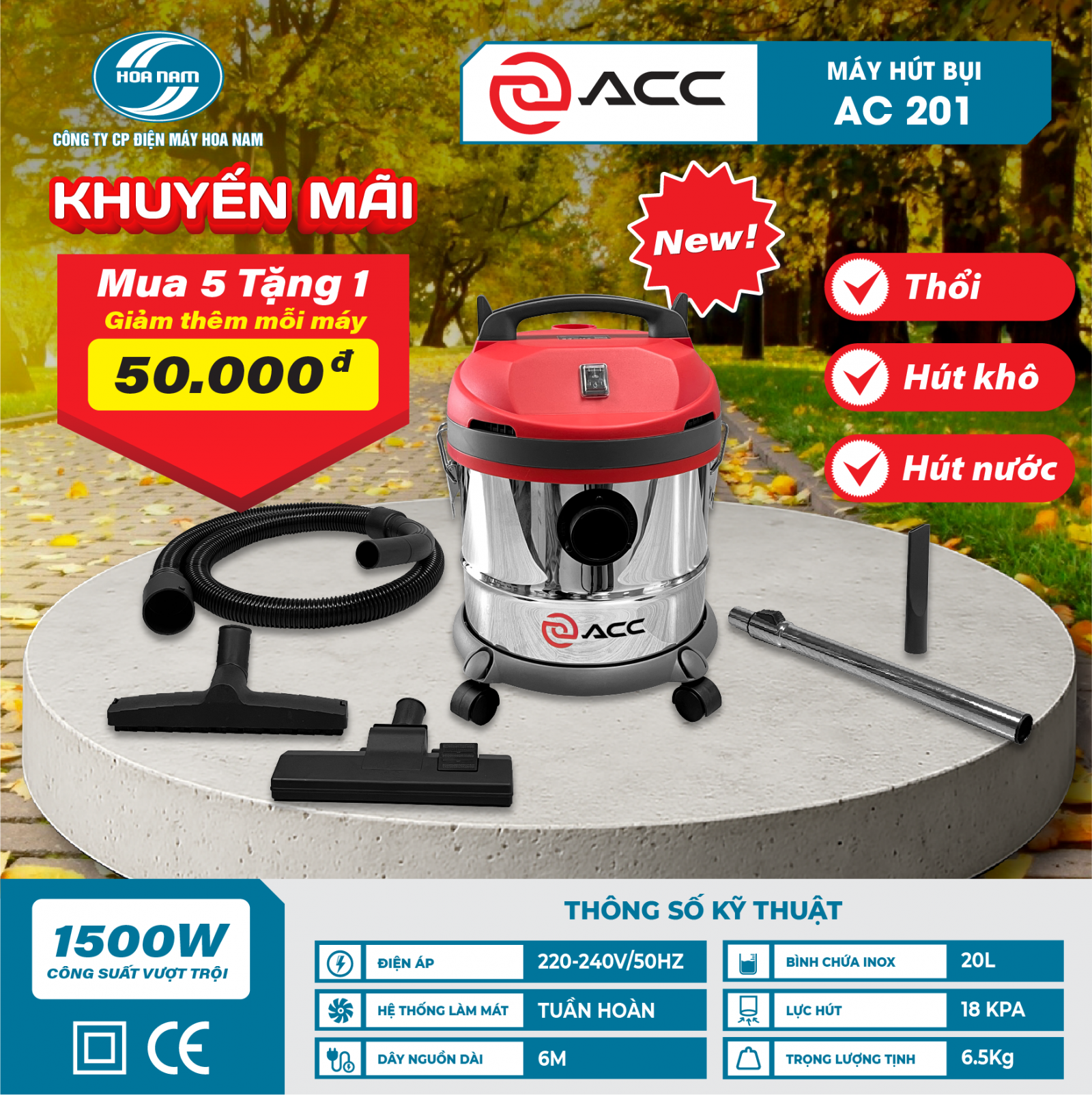 máy hút bụi ACC AC201